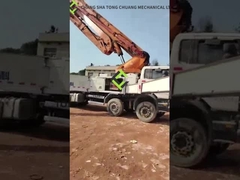 2014 βαριές βιομηχανίες 56m Zoomlion μεταχειρισμένο φορτηγό συγκεκριμένων αντλιών πλαισίων Scania