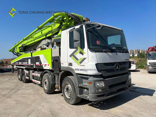 Το Zoomlion Remanufactured χρησιμοποίησε το συγκεκριμένο φορτηγό βραχιόνων που 56 μέτρα εγκατέστησαν τη συγκεκριμένη αντλία
