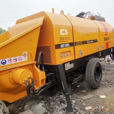2018 Sany Heavy Industry HBT100C-1818D Χρησιμοποιούμενη αντλία τροχόσπισης σκυροδέματος
