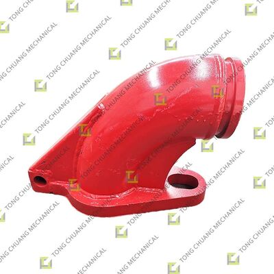 TC-Hinge Reducer 175-150 Discharge Elbow，Outlet Elbow，Delivery Elbow，Exit Elbow，Large-Bore Discharge Elbow，Heavy-Duty Outlet Elbow，Discharging Elbow，Outlet Bend，Material Discharge Elbow